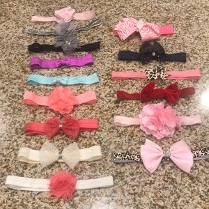 Infant headbands with bows